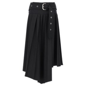 오프 화이트 Womens Skirt OWCW006F23FAB00210001000 Black