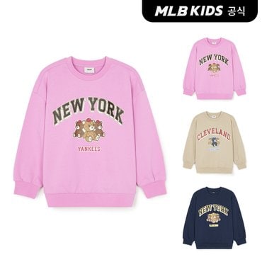 MLB키즈 (공식)24FW 모노베어 프린트 맨투맨 (3color) 7AMTC0344