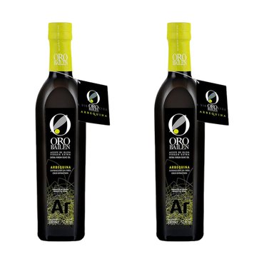  스페인 ORO BAILEN 오로 바일렌 아르베키나 엑스트라 버진 올리브 오일 ARBEQUINA 500ml 2개