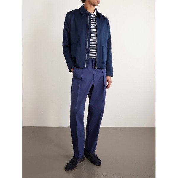 로고 자수 스트라이프 코튼 피케 폴로 티셔츠 46376663163034859