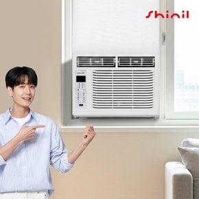 신일 창문형 미니 에어컨 소형 저소음 실외기 없는 셀프설치 벽타공x 친환경 냉매