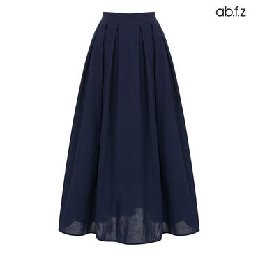 ab.f.z [ab.f.z/신상] 썸머 플리츠 핀턱 주름 플레어 롱 스커트 (AFZ3MS33A)