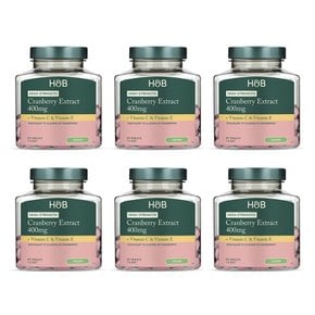 Holland & Barrett 홀랜드앤바렛 크랜베리 추출물 400mg 비타민C E 하이스트렝스 90정 6개
