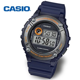 카시오 [정품] CASIO 카시오 전자 학생시계 군인시계 W-216H-2B