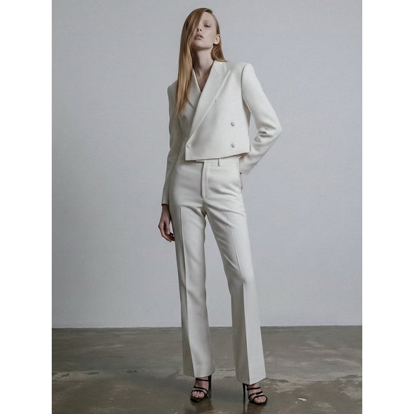 Wool Flared Trousers[White(UNISEX)]_UTH-FP03