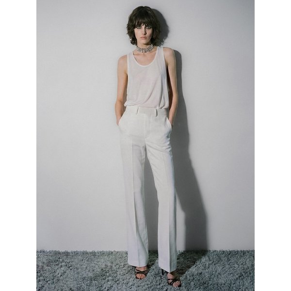 Wool Flared Trousers[White(UNISEX)]_UTH-FP03