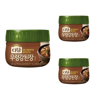  CJ 다담 우렁강된장 양념 500g x 3개