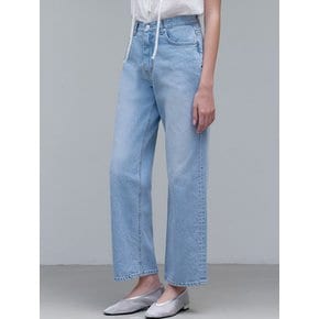 comos 1086 classic straight denim pants (light blue)