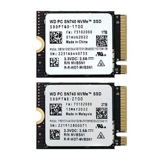  WD 2230 SSD 1TB/2TB 스팀덱 SSD 교체 호환 SN740 M2 NVME +2230전환2242/2280