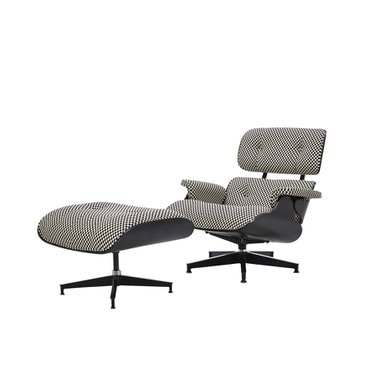 허먼밀러 [허먼밀러 공식딜러] Eames Lounge Chair&Ottoman (Checker Black&White/Ebony)