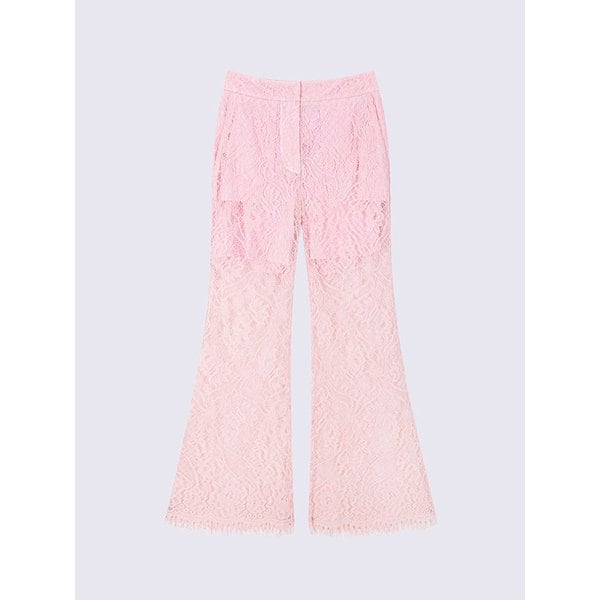 플라워 레이스 시스루 팬츠 (LIGHT PINK)