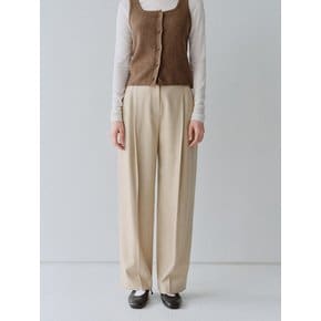 TFW WOOL ONE TUCK COCOON PANTS_2COLORS