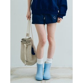 LINEN BUCKET BAG - NATURAL