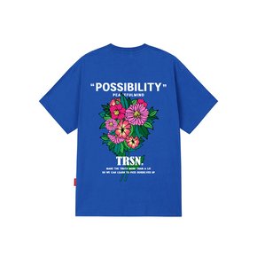 POSSIBILITY FLOWER T-SHIRTS - BLUE