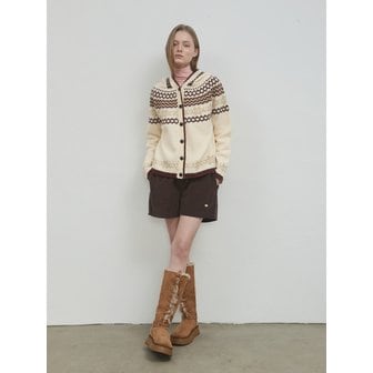 아노에틱 BANDING CORDUROY SHORTS_BROWN