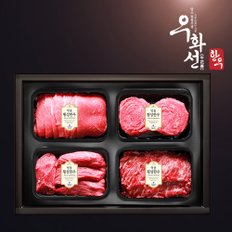 횡성한우 암소숙성 1등급 정육선물세트 특선(불고기+국거리+산적+장조림/팩당400g/총1.6kg)냉장