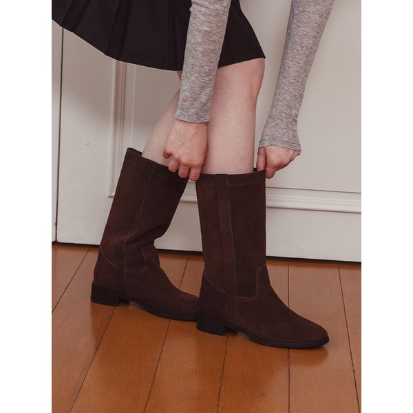 소가죽 베일리 하프 부츠 EBAL137745