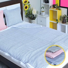 j리빙 여름 산뜻 홑이불  키츠 SS 150x200핑크