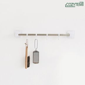 브린 주방걸이대 600 조리도구 국자 거치대 주방수납 무타공
