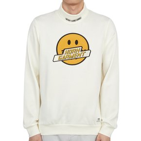 골프웨어 모크넥 남성 맨투맨 긴팔티셔츠 HCM 2C AA55 WHITE