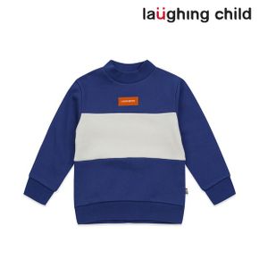 하프넥 컬러블럭 스웨트 89C2933233 BL _P390693077
