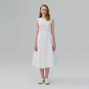 Piped Waist Dress_IVORY