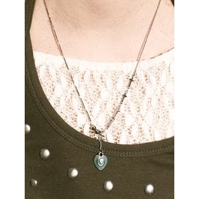 heartmaze necklace-blue