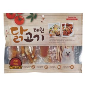 더원 치킨믹스300g 대용량 육포 애견 건조간식