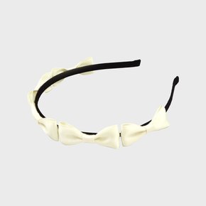 RIBBON BUNDLE HAIRBAND_IVORY