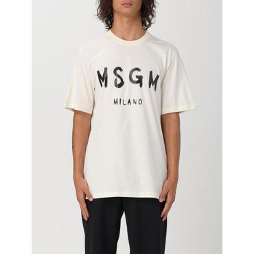 MSGM 24FW 엠에스지엠 반팔 티셔츠 2000MM510200002 02 Ivory