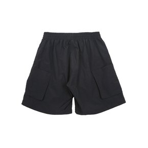 Double Pocket Banding Shorts_Black