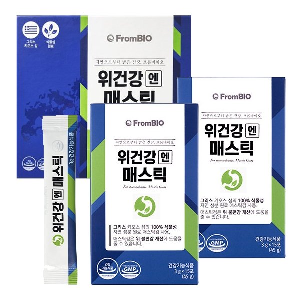 프롬바이오 위건강엔 매스틱 15포 x 2개 30포 1개월분