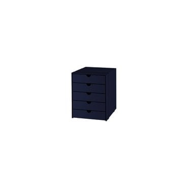 USM [USM 공식수입원] USM Inos Box Set C4 With 5 Closed Trays (Steel Blue)