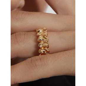 PATTERN BRUSH RING_GOLD