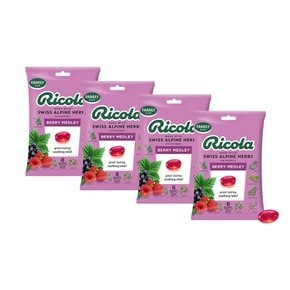 Ricola 리콜라 커프 드롭 기침 캔디 베리메들리 45개입 4팩