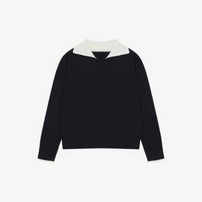 배색 카라 루즈핏 풀오버 (SSLUUCY29440) (SSLUU29440)