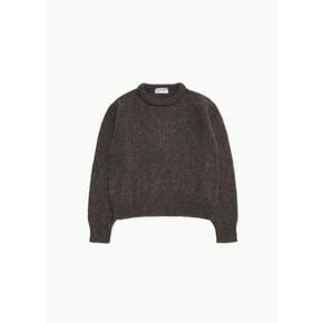 크리스타세야 26FW Padded Collar Shetland Oversized Sweater, Taupe
