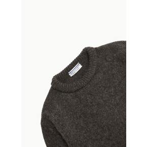 크리스타세야 26FW Padded Collar Shetland Oversized Sweater, Taupe