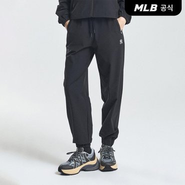 MLB [코리아공식] 여성 스포티브 바시티 하이웨이스트 조거 팬츠 NY (Black)