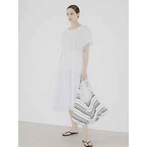 Double Wrap Dress - White