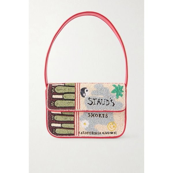 스타우드 토미 비즈 자수 새틴 숄더백 46376663163027470