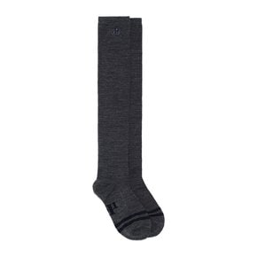 WOOL KNEE SOCKS - GRAY