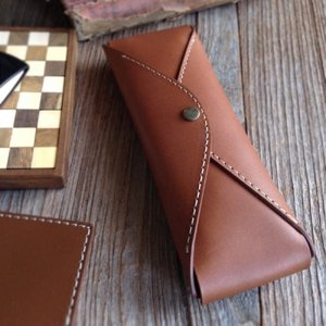 텐바이텐 Pencil Case_Two Ways [India Camel] 수제 천연소가죽 필통