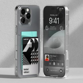카드 2장 수납 아이폰16 프로 프로맥스 플러스 아이폰 카드 케이스 투명 iPhone 16 Pro Max Plus