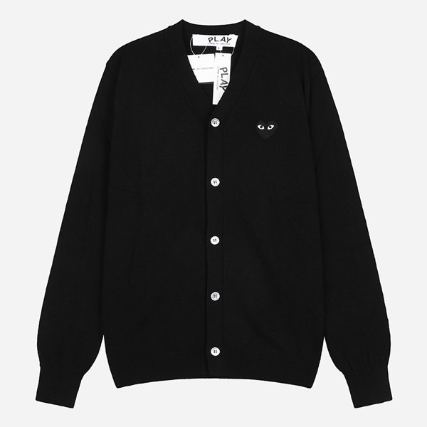 [시흥점] 6S AX N024 051 1 블랙 하트 니트 브이넥 가디건 블랙