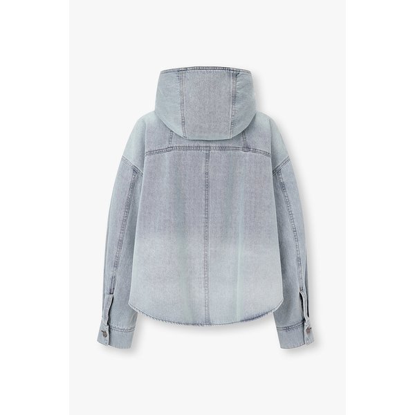 [파주점] 드로스트링 후드 데님 셔츠 자켓 7126255106