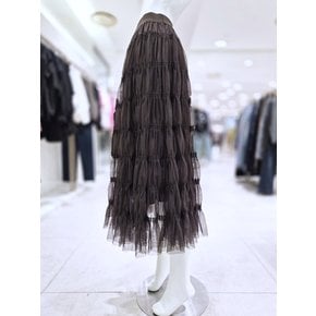 밴딩 주름 쉬폰 롱 스커트 MN10SK408