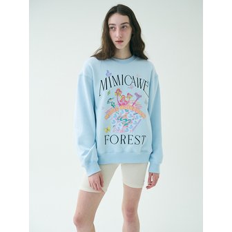 미미카위 MAGIC FOREST SWEAT SHIRTS/PALE BLUE