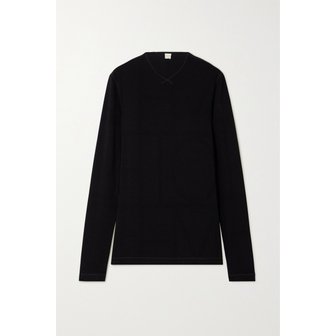 토템 자카드 니트 탑 블랙 1647597321475121