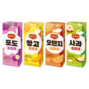 드링크팩 4가지맛 (사과 망고 오렌지 포도) 190mL x 32개